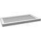 Ekena Millwork Vertical Surface Mount PVC Gable Vent w/ 2"W x 2"H , Brickmould Sill Frame, 34"W x 18"H GVPVE34X1803SN - alternate 5
